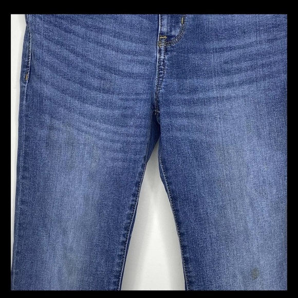 Old Navy Karate Youth Girls 8 Regular Blue Jeans Straight Leg Tapered Ankles - Picture 2 of 11